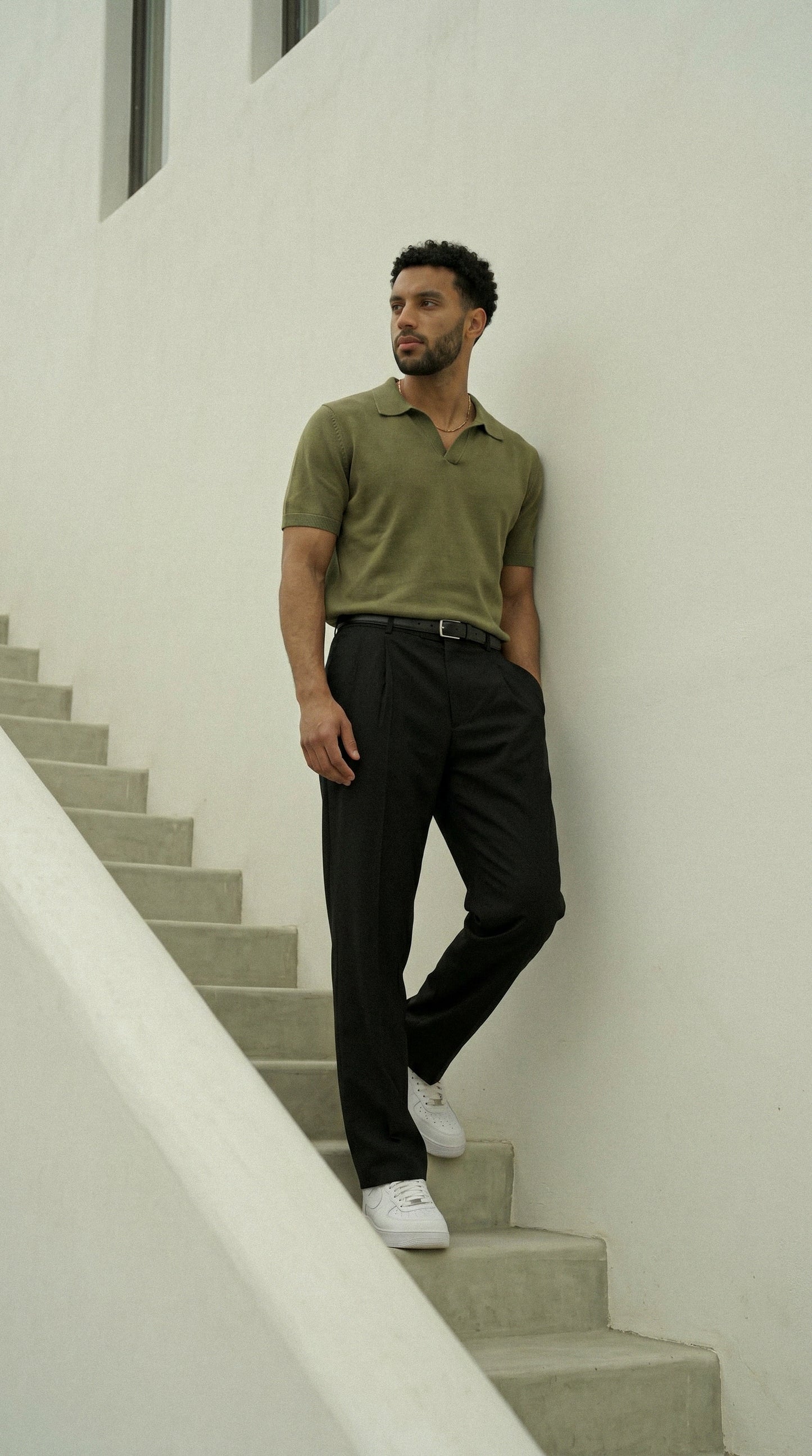 Midnight Black Double Pleated Pants